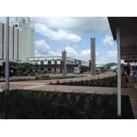 Photograph showing the former City Focus area being remodelled, becomes Te Manawa 