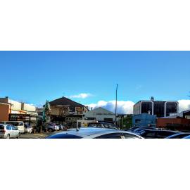 Photograph showing the back of Hennessey's being demolished, the oldest building left in the CBD