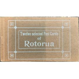 Booklet titled "Twelve selected Post Cards of Rotorua", ca. 1910