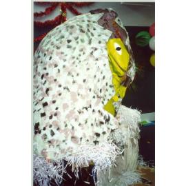 Photograph of the Fletcher Tuatara egg hatching at the library