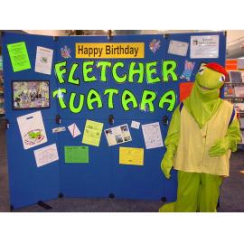 Photograph of Fletcher Tuatara on his first birthday