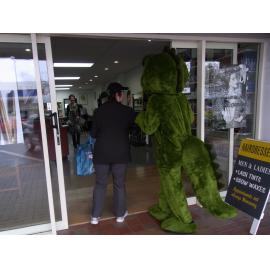 Photograph of Fletcher Tuatara walking in the Rotorua cental business district