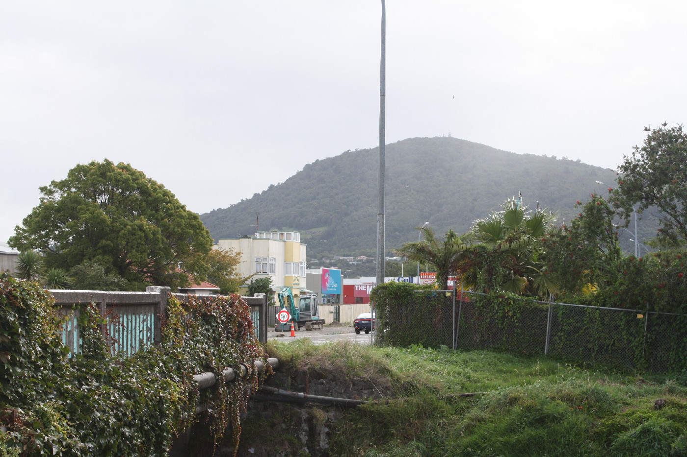 Photograph of the Utuhina Bridge from the bank of the river. 

Photograph taken by Faeryl Rotherham 2012.